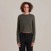 Well Worn Long Sleeve Thermal Sweater - Military