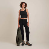 Wind Worn Tank Top - Black