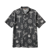 Bless Up Trail Button Up Shirt - Black & White