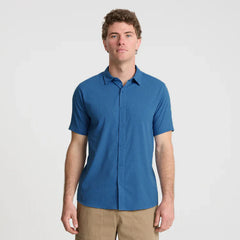 Bless Up Breathable Stretch Shirt - Steel Blue