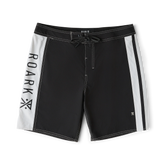 Passage Panel 18.5" Boardshorts - Black/white
